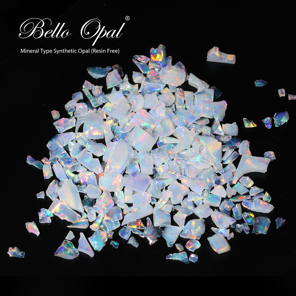 Lab Grown Synthetic Opal Crushed Opal Resin Free Bello Opal Galaxy